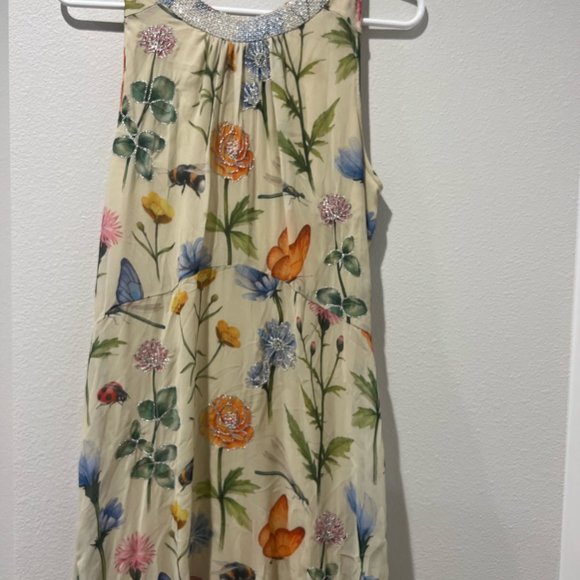 Pankaj and Nidhi Butterfly Dress Anthropologie size 4 - Picture 5 of 8